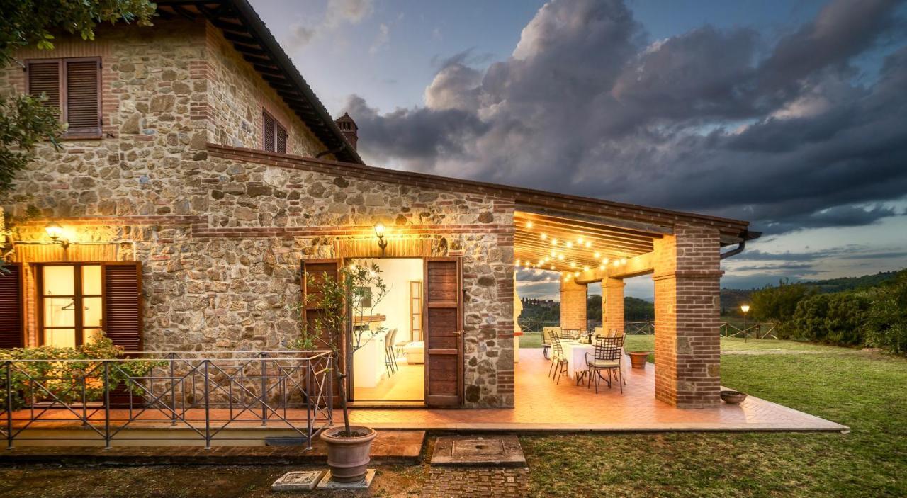 Vila Casa Ora D'Oro - Panoramic Views / Pool / Private Garden Trequanda Exteriér fotografie