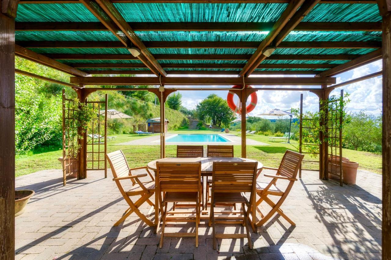 Vila Casa Ora D'Oro - Panoramic Views / Pool / Private Garden Trequanda Exteriér fotografie