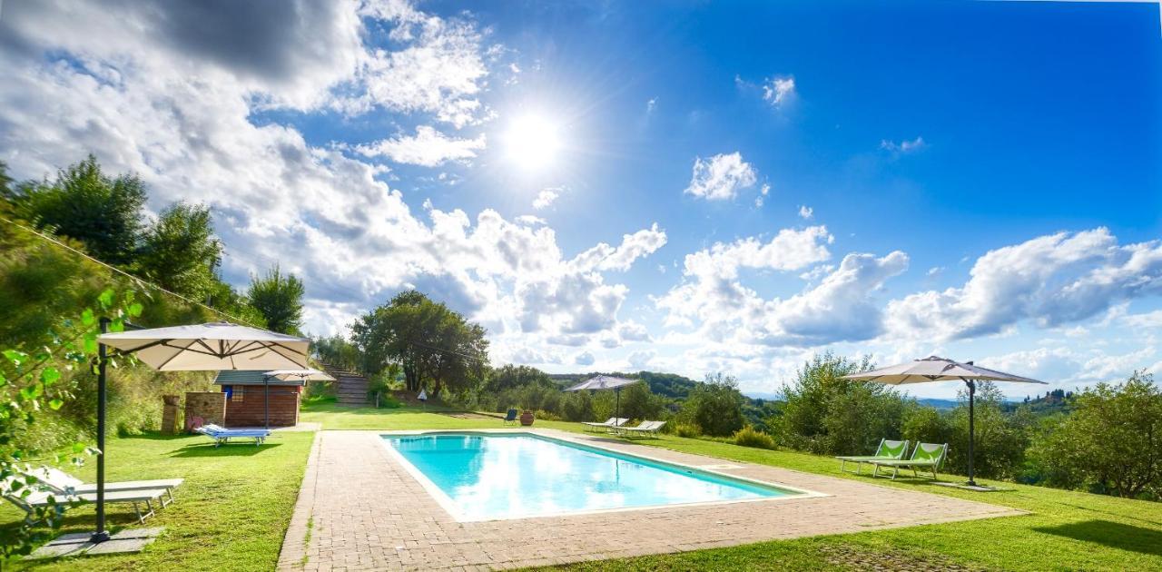 Vila Casa Ora D'Oro - Panoramic Views / Pool / Private Garden Trequanda Exteriér fotografie