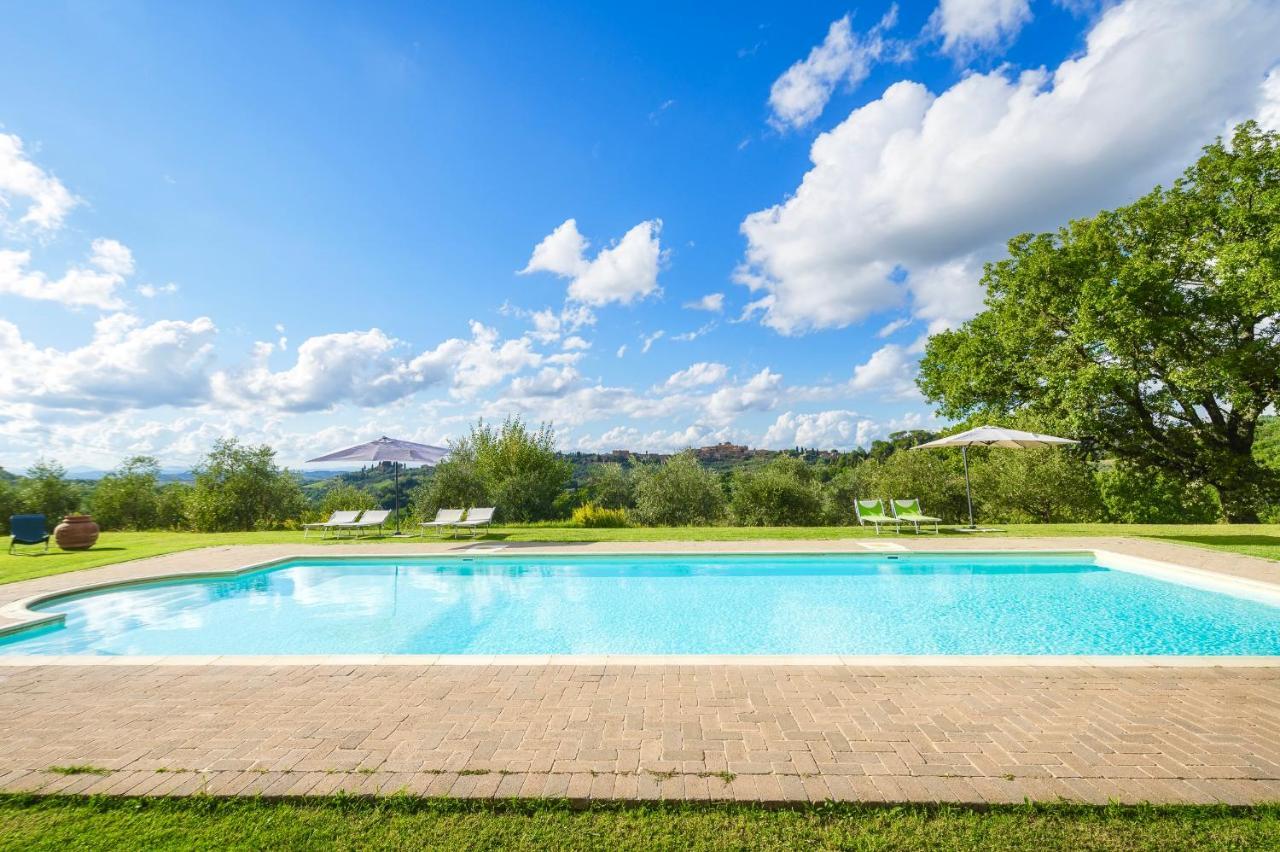 Vila Casa Ora D'Oro - Panoramic Views / Pool / Private Garden Trequanda Exteriér fotografie