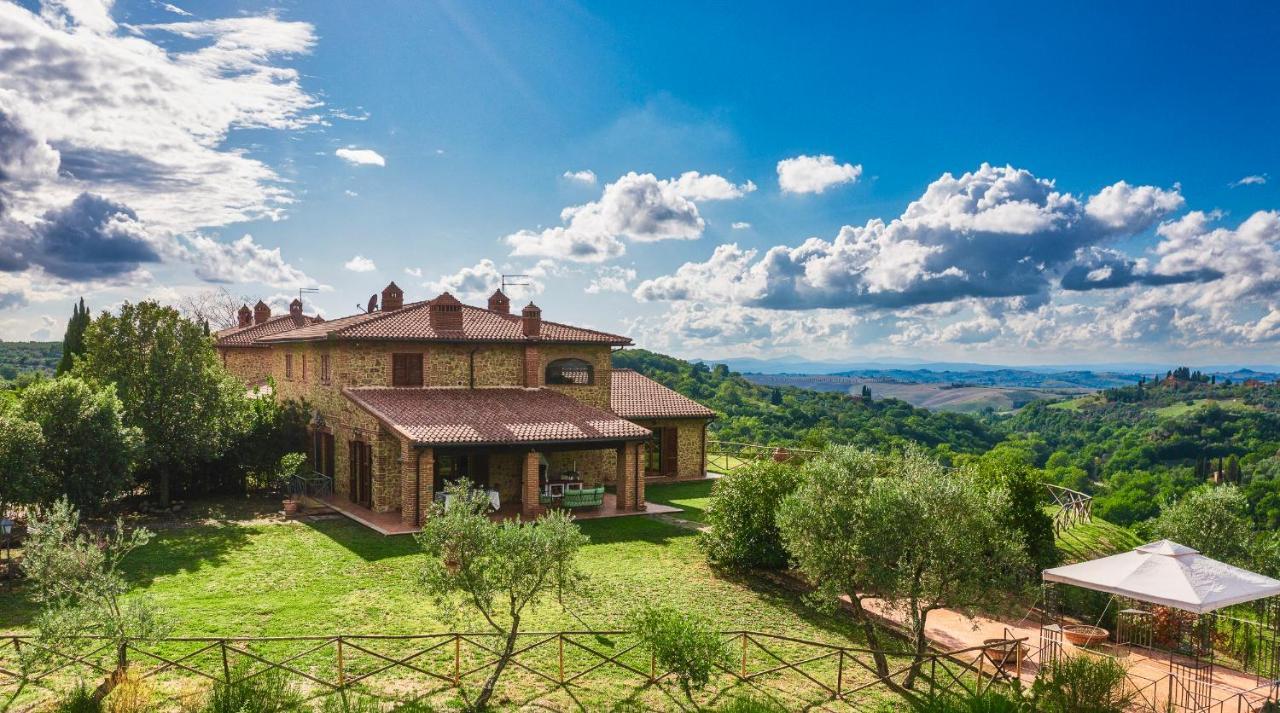 Vila Casa Ora D'Oro - Panoramic Views / Pool / Private Garden Trequanda Exteriér fotografie